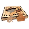 Cat Lovers Puzzle – Wood Brain Teaser in Frame with