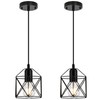 1-Light Hanging Pendant Light Fixture, Black Pendant Lights Kitchen Island,