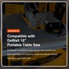 Thaekuns Dado Throat Plate Compatible with DeWalt 10" Portable Table
