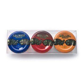 Eurocaviar - Shikran - Pack mix: 3 x 0.88 oz. Mullet Roe Caviar Pearls Black + Mullet Roe Caviar Pearls Red + Smoked Salmon Caviar Pearls [Premium Caviar Alternative]