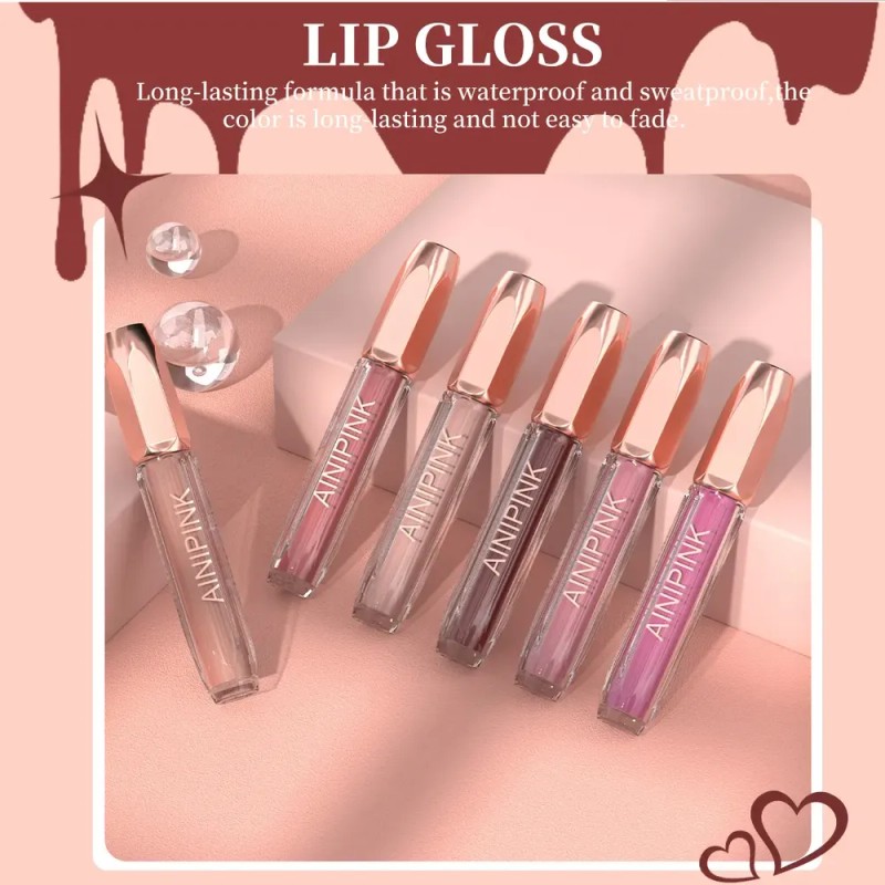[hzp] Set De 8 Brillos Labiales Antiadherentes .