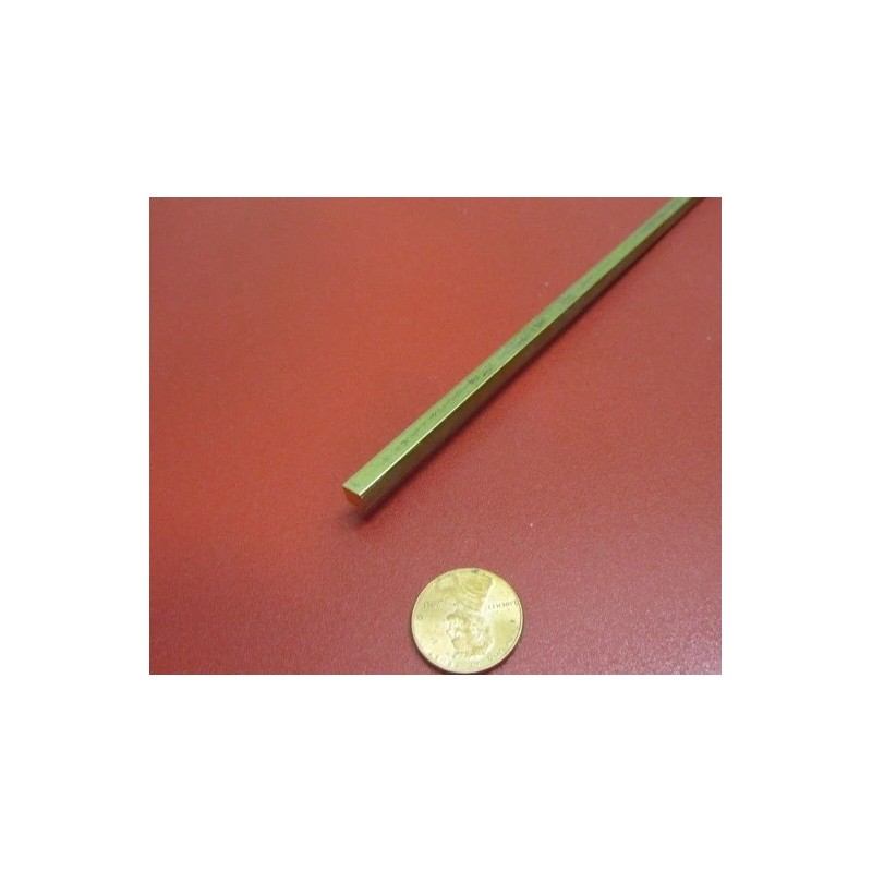 Basic 360 Brass Square Bar 3/16" Thick x 3/16" Wide