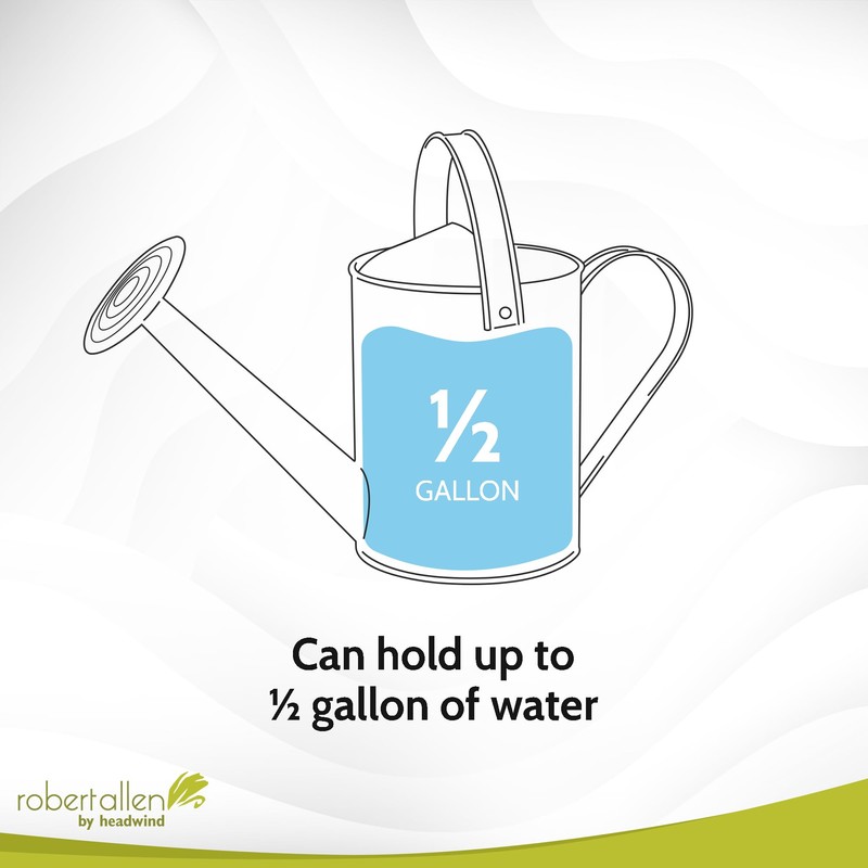 ROBERT ALLEN MPT01505 Danbury Metal Watering Can, Surf Light Blue