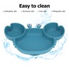 3pcs Toddler Divided Plate Set Silicone Baby Suction Plate Anti