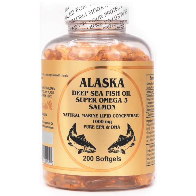 Super Alaska Omega 3 1000 mg por cápsula, EPA DHA
