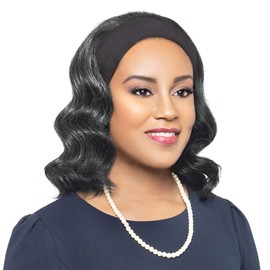 Foxy Silver (Iris - Synthetic Headband Wig in 34
