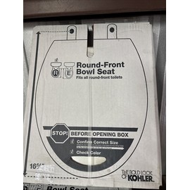 Kohler Koehler Round Front Bowl Seat 16-5/8". # 1316056. Fits All Round Front Toilets N