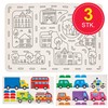 Baker Ross FN073 Colouring and Sticking Transport Cards - 3
