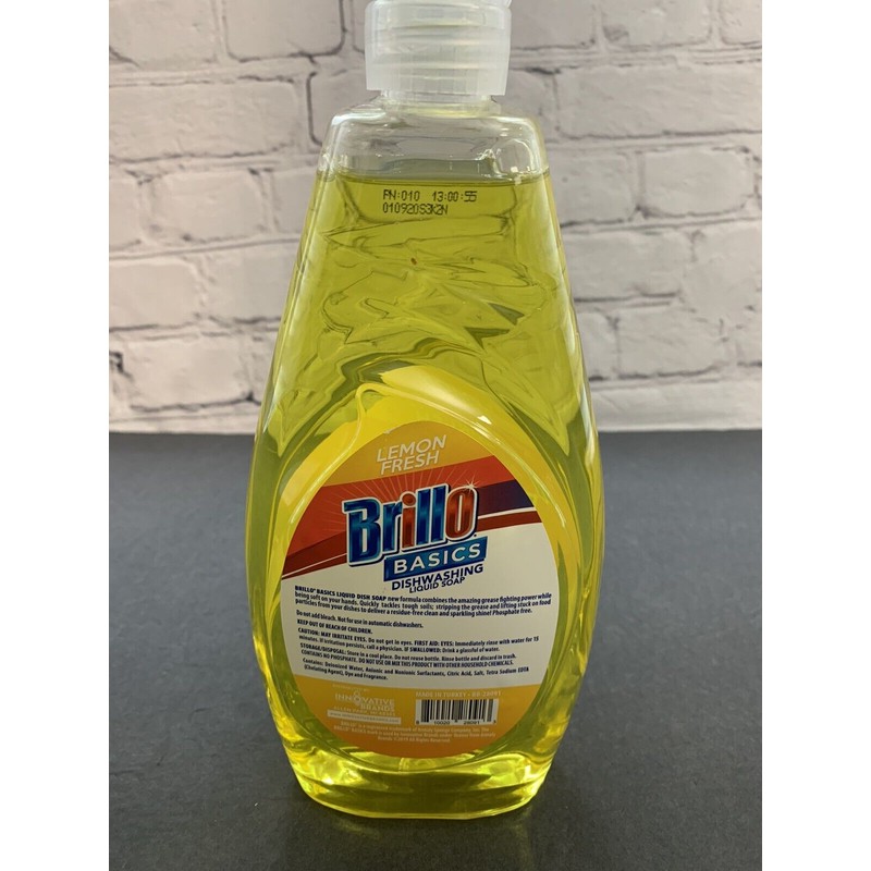 Brillo Basics Dishwashing Liquid Soap Lemon Fresh 24oz