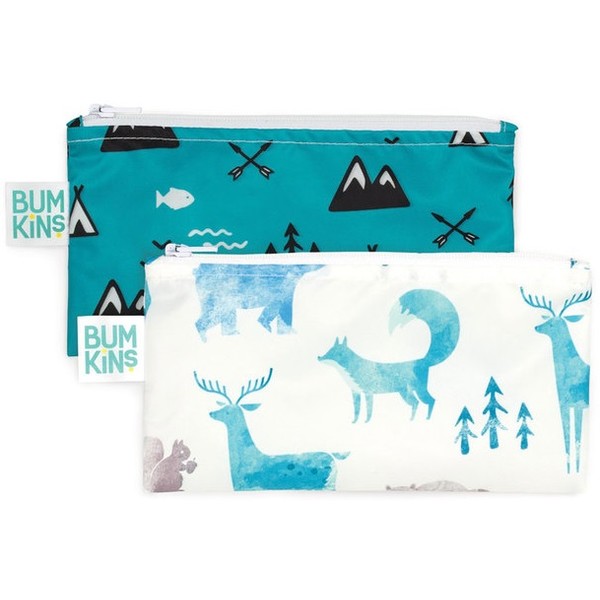 Bumkins Small Snack Bag 2 Pack - Outdoors/Nature