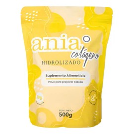 Colágeno Hidrolizado en Polvo Ania, Puro y Sin Sabor de 500g                                                                                          