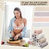 Toulite 10 Pcs Cotton Bra Liners 3 Layer Rectangle Under