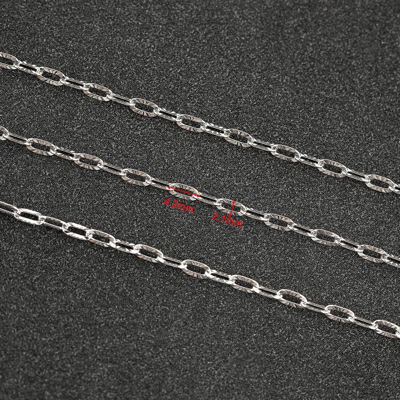 UMAOKANG 32.8 Feet Stainless Steel Jewelry Making Chains Embossed Cable