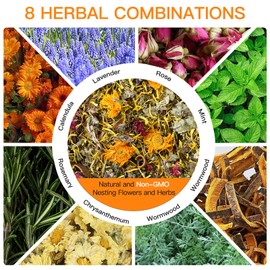 21 Oz Chicken Nesting Herbs Flowers 1.3lb Premixed 8 Dried Herbs Natural Nesting Box Herbs for Chicken Coop Freshness Promote Egg Laying Help Coop Smell