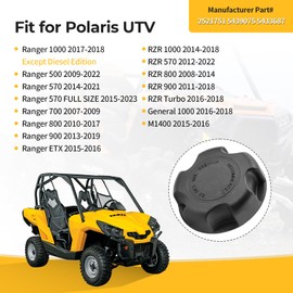 M MATI 2 Pcs 5433687 Fuel Cap Gas Cap for Polaris Ranger RZR General 1000 900 800 700 500 570 500 Turbo ETX M1400