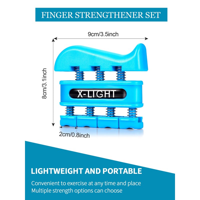 4 Pieces Finger Strengthener Hand Exerciser Spring Exerciser Finger Practice