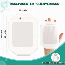 Film Dressings 10 cm x 12 cm Transparent Pack of 10