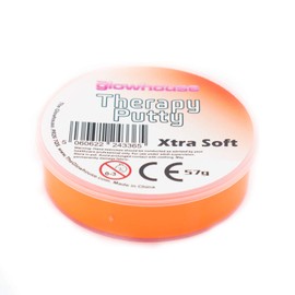 Premium Therapy Squeeze Putty, Non-Toxic, Hand Exercise, Anti-Stress for Adults and Children, 2 oz (Orange - Xtra Soft)