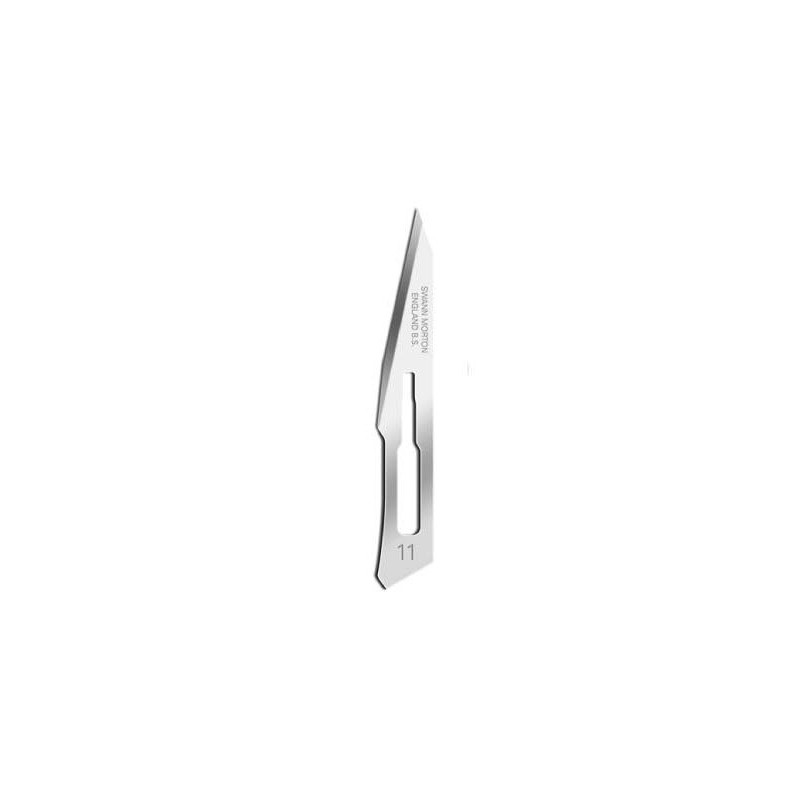 Swann Morton No.11 Sterilised Surgical Blades (X100 Single Blades)