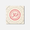 Unbranded Anniversary 50th Fiftieth Flower 4'' X 4'' Square Wooden