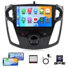 Naifay Android Car Radio for Ford Focus 2012 2013 2014 2015 2016 2017 2018 Stereo, 2G+32G 9inch IPS Touch Screen for Ford Focus Car Stereo with Carplay Android Auto/Bluetooth/GPS/WiFi/FM/Camera/MIC