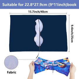 CRASPIRE Flag Stretchable Book Cover The US Flag Washable Reusable Large Nylon Book Protector 9.4x15.7 Inch Elastic Notebook Wraps Suitable for Most Hardcover Books Classroom Students