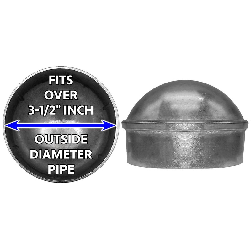 3-1/2" Chain Link Fence Post Cap - Use for 3-1/2"
