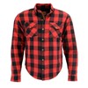 Milwaukee Leather MPM1626 Men's Plaid Flannel Biker Shirt with CE