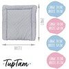 TupTam Baby Changing Mat with Cotton Cover Patterned Grey Quilted