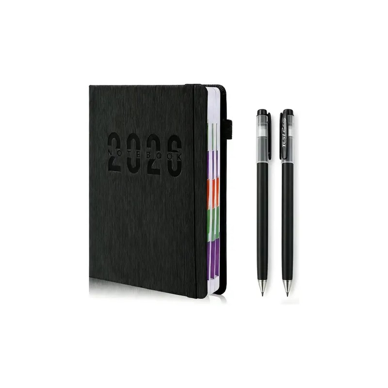 Agenda Diaria 2026 A5 Pasta Dura 320 Hojas Personalizable