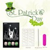 Glitter St. Patrick's Day Press on Nails Green Clover Fake