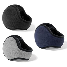 EUIEUT Pack of 3 Ear Warmers Men and Women Winter Earmuffs Ear Warmers Ear Warmers Adult Ear Warmer Ear Warmer Ear Warmer Outdoor Winter Accessories for Mountaineering Hiking Jogging, black