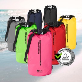#DoYourOutdoor Dry Bag | Waterproof Backpack | Waterproof Bag & Pack Sack | 2L 5L 10L 20L 30L Dry Bag in 2 Styles and Many Colours | Ideal for Boat, Kayak, Fishing and Camping, Pink, Vertical