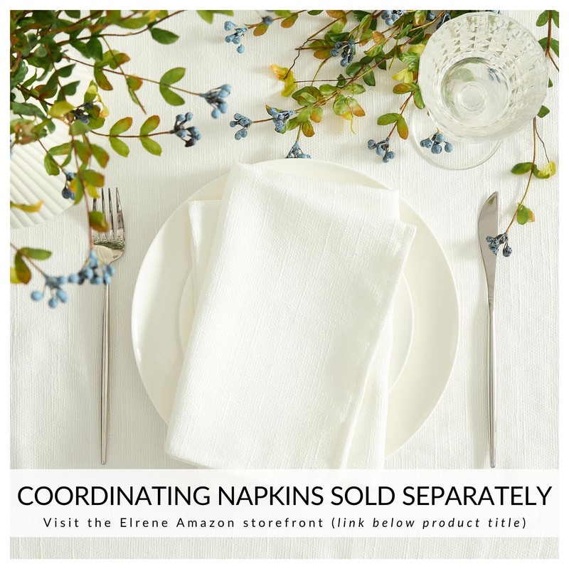 Elrene Home Fashions Villeroy & Boch Bristow Solid Texture Tablecloth