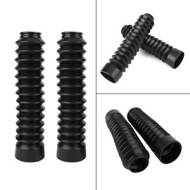 2 x Protector de Horquilla para Moto, Cubierta de Horquilla de Goma Universal, Protectores de Suspensión Delantera GLF para Horquilla Delantera de Motocicleta, Polainas, Botas Gators