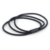 1 Black 3-Strand Hair Tie Hair Headband Elastic Band Head Strap / 검정 3줄 머리끈 1개 헤어 머리 밴드 고무줄 헤드 끈