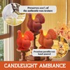 Fall Flameless Candles Thanksgiving Decor - Turkey Figural Real Wax