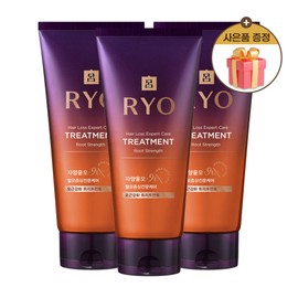 Ryo Jayangyunmo 9EX Treatment Hair Root Strengthening 330ml x 3 + free gift / 려 자양윤모 9EX 트리트먼트 모근강화 330ml 3개 + 사은품증정