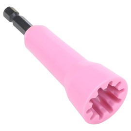 MOSCPA 1/4" Chuck Wire Twister Tool for Drill Wire Twisting Tool Spin Twist Wire Connector Socket Wire Cap Nut Twister Enhanced Wiring Efficiency Kits Wire Driver for Most Wire Caps (Pink)