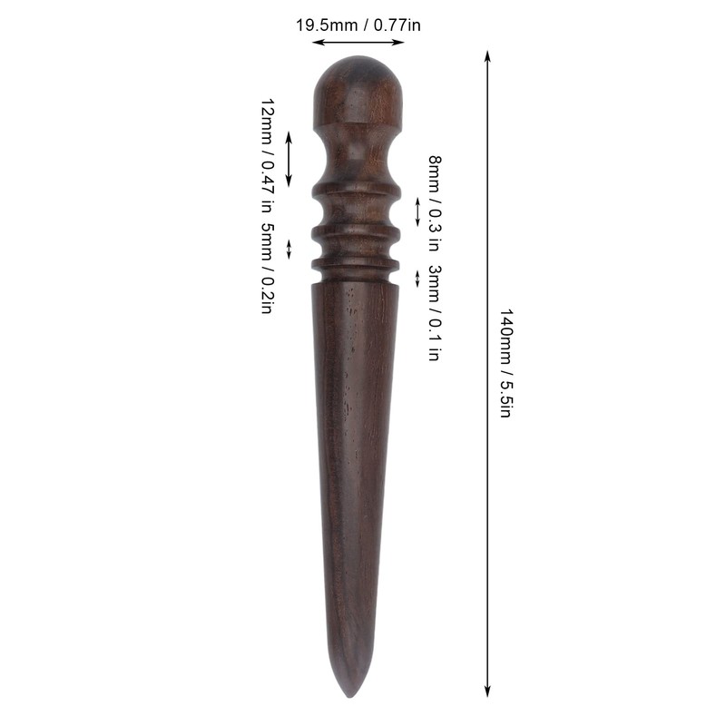 Qcwwy Leather Polisher Leather Edge Slicker Tools Polishing Rod Leather