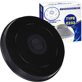 Activated Carbon Filter for Cooker Hood 230 x 25 mm Type E233 with Original Code 484000008636 for Whirlpool 902980047/2 for Electrolux 11005728 for Bosch - MONTERAL