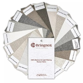 Bringnox Motorized Blinds,Roman Shades for Windows(Fabric Swatch)