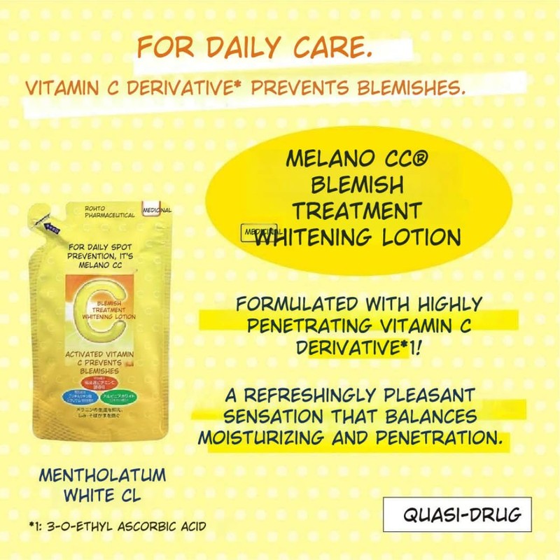 Melano CC Medicated Anti-Blemish Whitening Lotion Refill, 5.7fl oz (170ml)