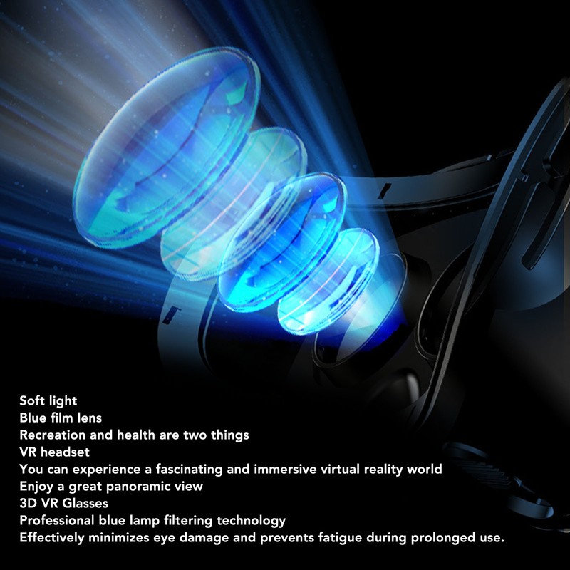 Virtual Reality Headset Anti Blue Panoramic View 120 Degree Wide