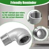 ISDVBUY 2 Pack 304 Stainless Steel Elbow, 90 Degree Pipe