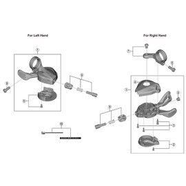 Shimano SL-M7100 Y0GV98040 Repair Parts Bracket Unit (Right)