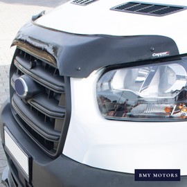 BMY Hood Deflector/Front Bug Shield Compatible for Ford Transit 2014-2018 Hood Guard Bonnet Protector | Particles & Bug | Car Accessories |