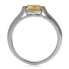 1.04ct. Natural Citrine White Gold Plated 925 Sterling Silver Solitaire