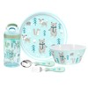 Zak Designs 5-Piece Dinnerware Set, Forest Friends - Durable Plastic