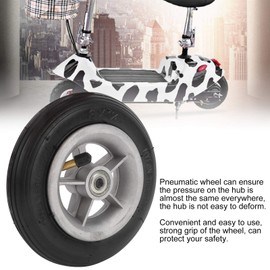 CHICIRIS 6 x 1 1/4 6 inch rubber wheel, shock-absorbing pneumatic tyre, portable robust rubber tyre for electric scooters, e-bikes, electric vehicles wheels